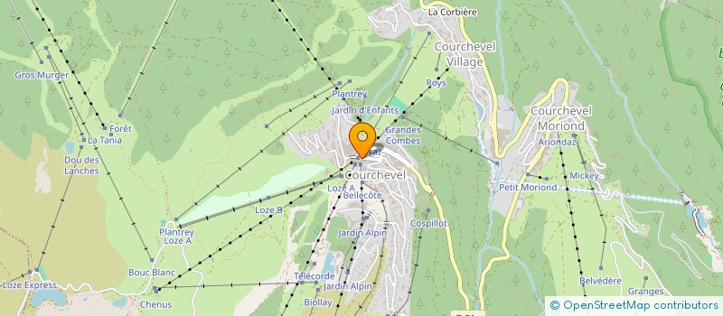 localisation de l'entreprise MONSIEUR JEAN COURET à COURCHEVEL