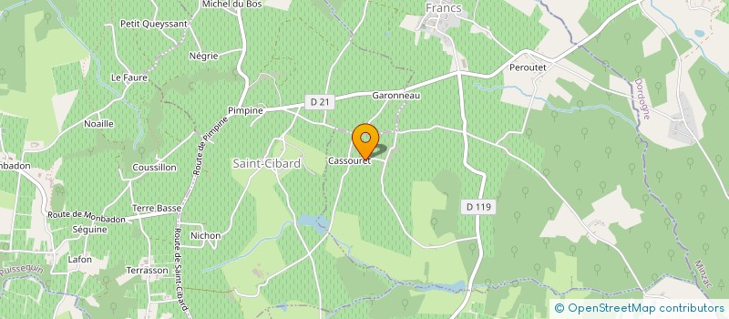 localisation de l'entreprise MONSIEUR JEAN COURRET  FRANCS