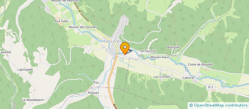 localisation de l'entreprise MONSIEUR JEAN COURTIOL à CONCORES