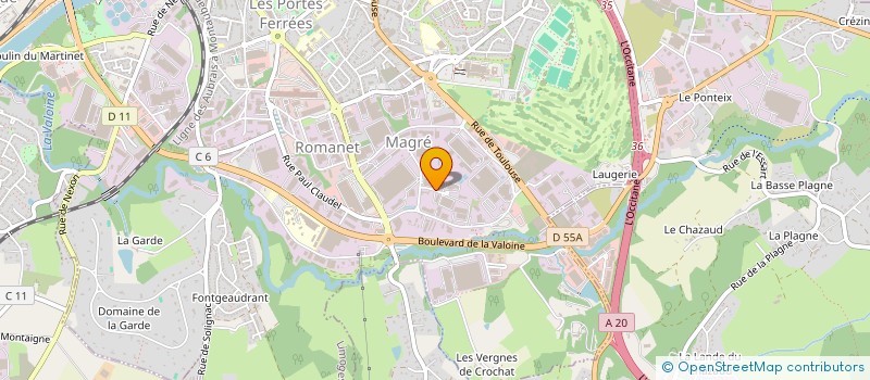 localisation de l'entreprise MONSIEUR JEAN COURTOIS à LIMOGES