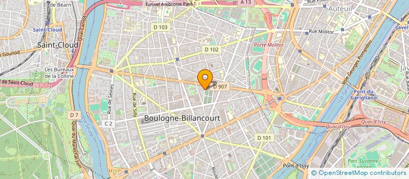 localisation de l'entreprise MONSIEUR JEAN COURTY à BOULOGNE-BILLANCOURT