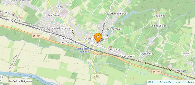 localisation de l'entreprise MONSIEUR JEAN COUSSANTIER  SAINT-MARTIN-LE-BEAU