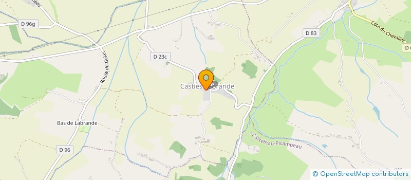 localisation de l'entreprise MONSIEUR JEAN COUSSEAU  CASTIES-LABRANDE