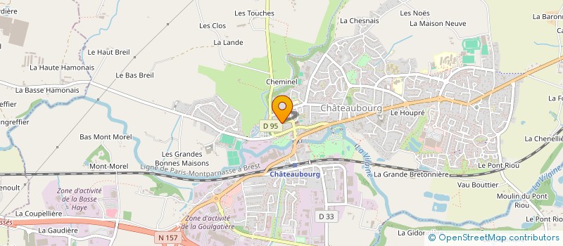 localisation de l'entreprise MONSIEUR JEAN COUSSIN  CHATEAUBOURG