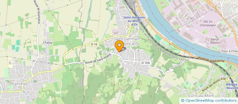 localisation de l'entreprise MONSIEUR JEAN COUTANT  SAINT-GERMAIN-AU-MONT-D'OR