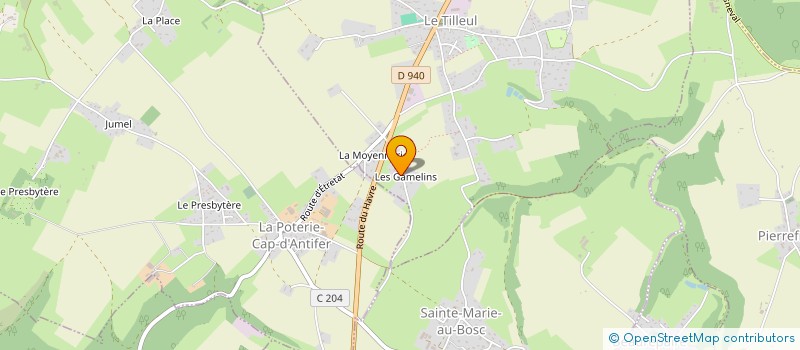 localisation de l'entreprise MONSIEUR JEAN COUTURIER  LE TILLEUL