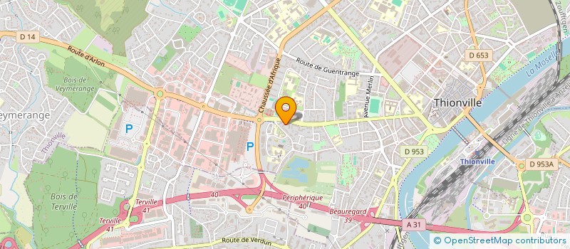 localisation de l'entreprise MONSIEUR JEAN COUTURIER  THIONVILLE
