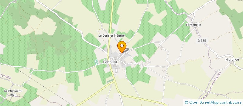 localisation de l'entreprise MONSIEUR JEAN COUTY à ECHALLAT