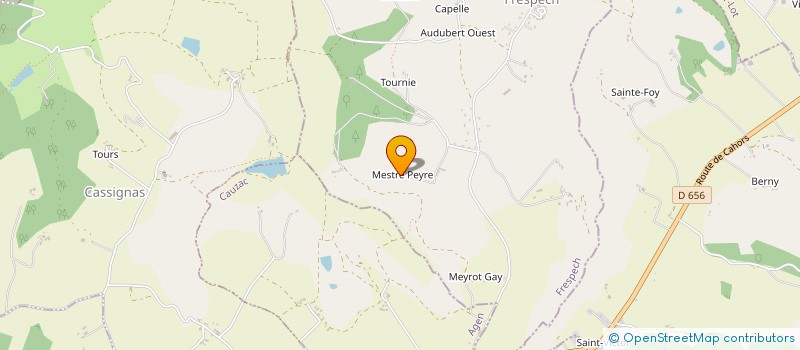 localisation de l'entreprise MONSIEUR JEAN COUVE  TRENTELS