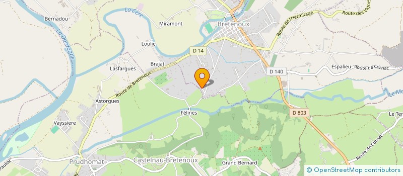 localisation de l'entreprise MONSIEUR JEAN COUZI à BRETENOUX