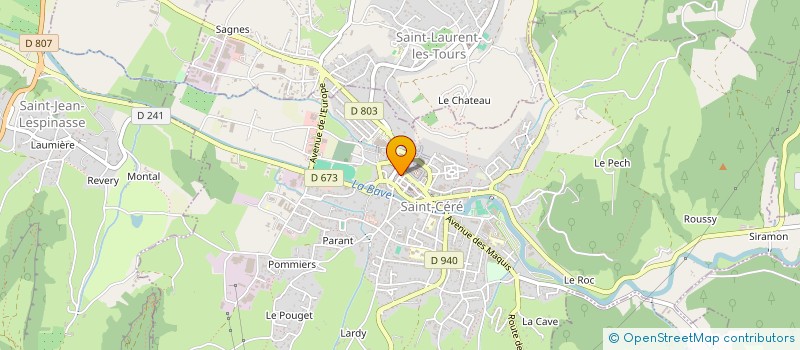localisation de l'entreprise MONSIEUR JEAN COUZI à SAINT-CERE