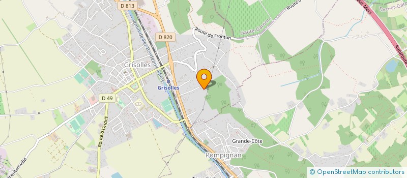 localisation de l'entreprise MONSIEUR JEAN CRAISSAC  GRISOLLES