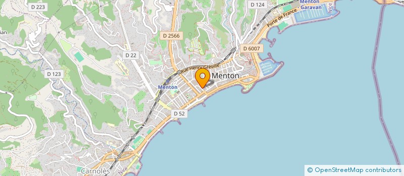 localisation de l'entreprise MONSIEUR JEAN CREMIEN à MENTON