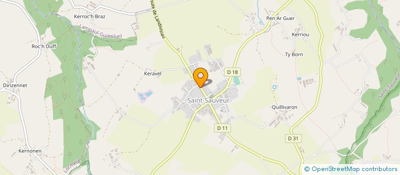 localisation de l'entreprise MONSIEUR JEAN CRENN  SAINT-SAUVEUR