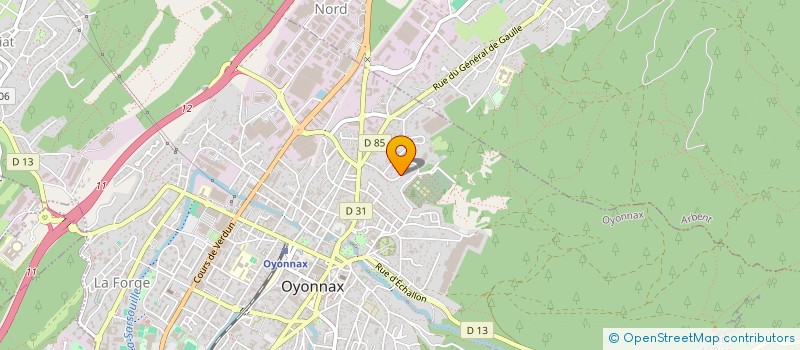 localisation de l'entreprise MONSIEUR JEAN CRETIN à OYONNAX