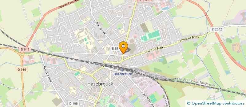 localisation de l'entreprise MONSIEUR JEAN CREVILLERS  HAZEBROUCK
