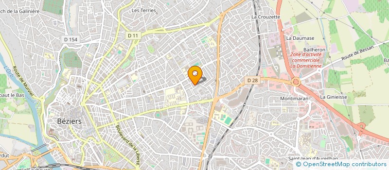 localisation de l'entreprise MONSIEUR JEAN CROS à BEZIERS