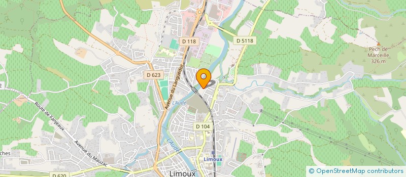 localisation de l'entreprise MONSIEUR JEAN CROS  LIMOUX