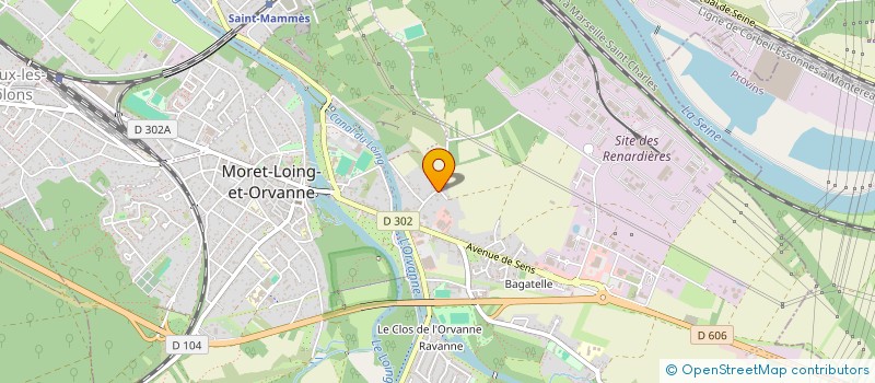 localisation de l'entreprise MONSIEUR JEAN CROSNIER  MORET-LOING-ET-ORVANNE