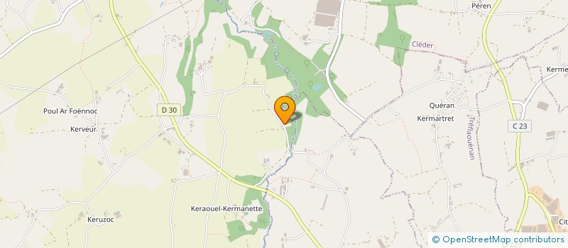 localisation de l'entreprise MONSIEUR JEAN CUEFF  PLOUNEVEZ-LOCHRIST