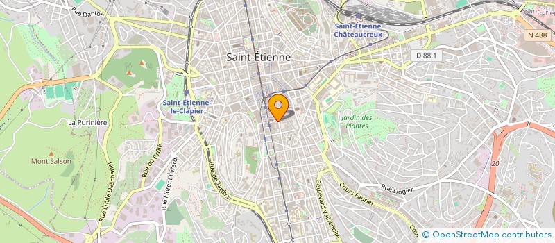 localisation de l'entreprise MONSIEUR JEAN CUMER  SAINT-ETIENNE