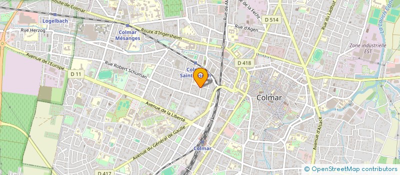 localisation de l'entreprise MONSIEUR JEAN CUNY  COLMAR