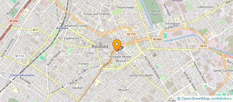 localisation de l'entreprise MONSIEUR JEAN CUVELIER à ROUBAIX
