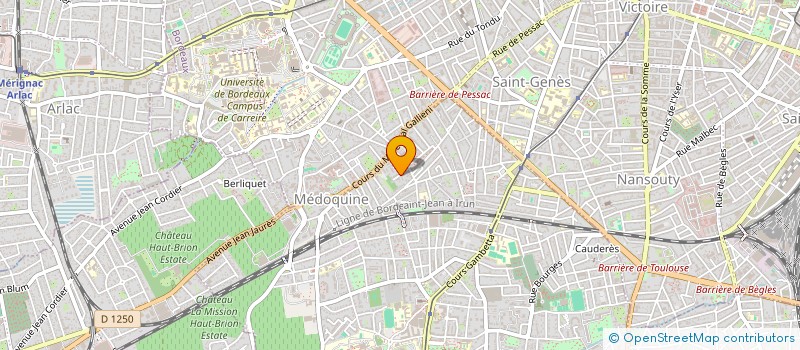 localisation de l'entreprise MONSIEUR JEAN-CYRILLE MASTIN  TALENCE