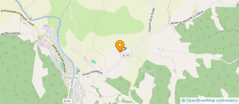 localisation de l'entreprise MONSIEUR JEAN D'ALBUNDO GORGOS  CAMARES