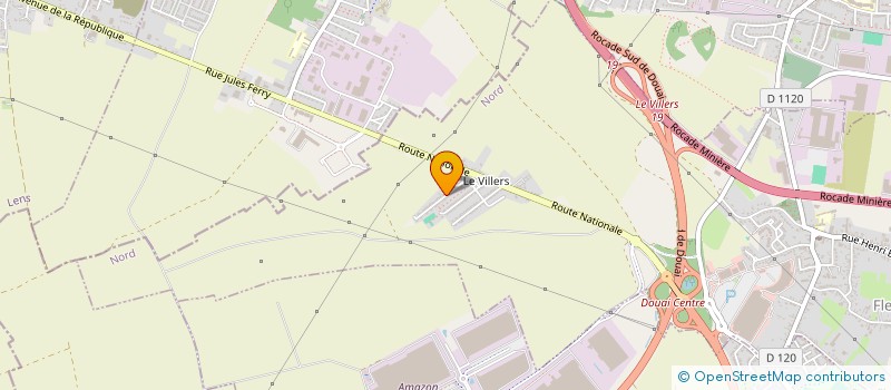 localisation de l'entreprise MONSIEUR JEAN D HELFT  FLERS-EN-ESCREBIEUX