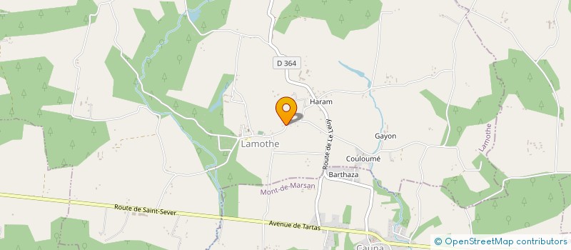 localisation de l'entreprise MONSIEUR JEAN DAGES  LAMOTHE