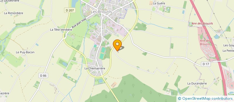 localisation de l'entreprise MONSIEUR JEAN DAHERON  LES BROUZILS