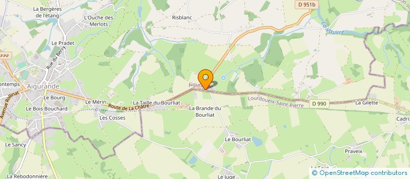 localisation de l'entreprise MONSIEUR JEAN DALLOT à AIGURANDE