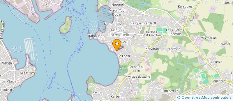 localisation de l'entreprise MONSIEUR JEAN DALLY  LOCMIQUELIC