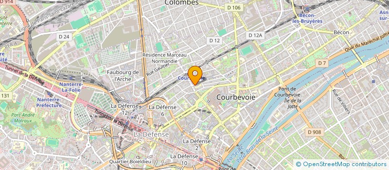 localisation de l'entreprise MONSIEUR JEAN DAMAS à COURBEVOIE