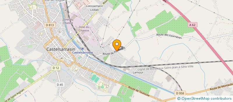 localisation de l'entreprise MONSIEUR JEAN DAMASIO  CASTELSARRASIN