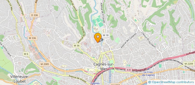 localisation de l'entreprise MONSIEUR JEAN DAMIANO à CAGNES-SUR-MER