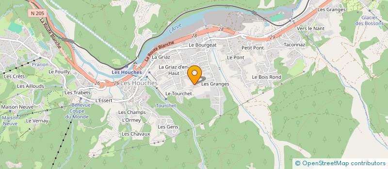 localisation de l'entreprise MONSIEUR JEAN-DAMIEN ANTOINE  LES HOUCHES