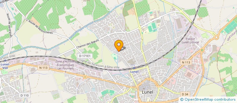 localisation de l'entreprise MONSIEUR JEAN-DAMIEN CASTANIER  LUNEL