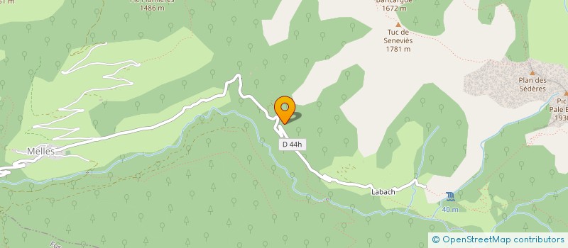 localisation de l'entreprise MONSIEUR JEAN-DAMIEN LABORDE  MELLES