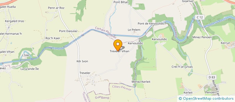 localisation de l'entreprise MONSIEUR JEAN DANIEL à MOTREFF