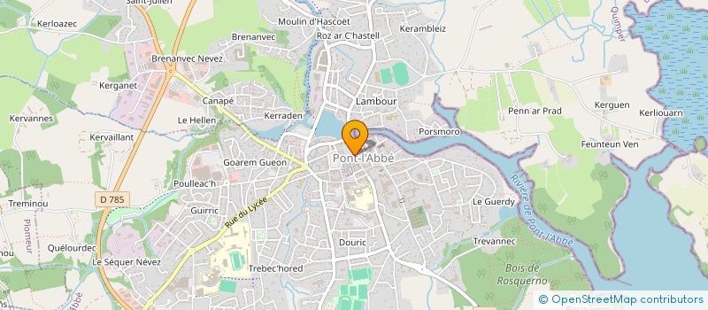 localisation de l'entreprise MONSIEUR JEAN DANIEL  PONT-L'ABBE