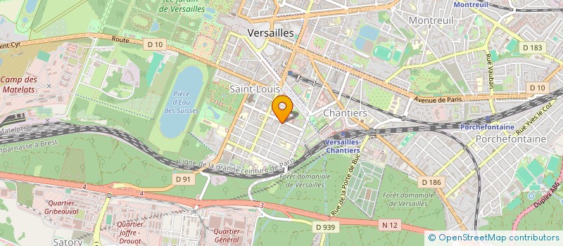 localisation de l'entreprise MONSIEUR JEAN-DANIEL CROZ à VERSAILLES