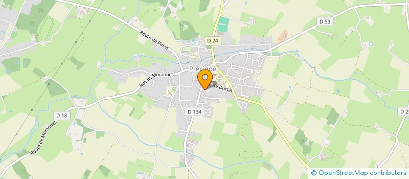 localisation de l'entreprise MONSIEUR JEAN DANIEL DELAMARRE  PRECIGNE