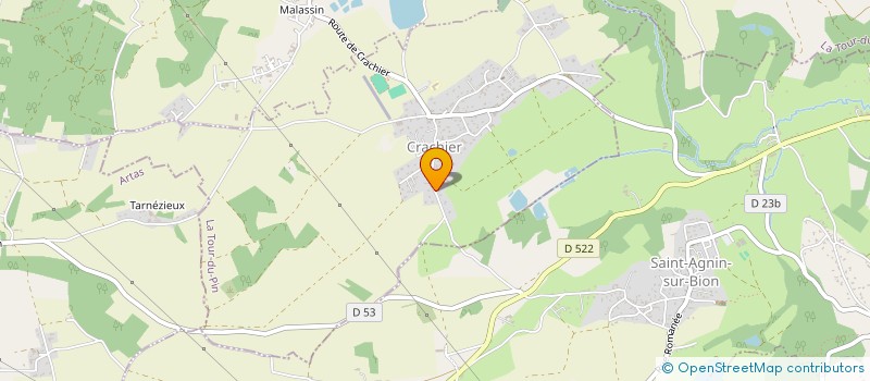 localisation de l'entreprise MONSIEUR JEAN-DANIEL FACHE  CRACHIER