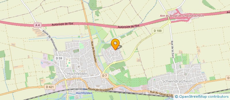 localisation de l'entreprise MONSIEUR JEAN DANIEL KIEFFER  HOCHFELDEN