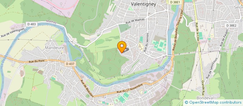 localisation de l'entreprise MONSIEUR JEAN DANIEL LALLEMAND à VALENTIGNEY