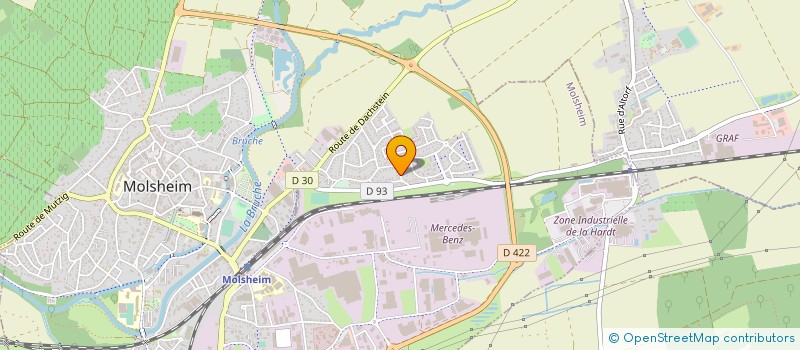 localisation de l'entreprise MONSIEUR JEAN-DANIEL LEUTHNER  MOLSHEIM
