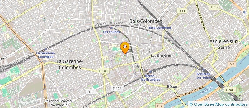 localisation de l'entreprise MONSIEUR JEAN-DANIEL LEVALLOIS à BOIS-COLOMBES