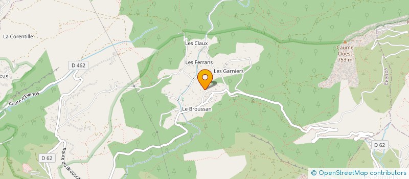 localisation de l'entreprise MONSIEUR JEAN DANIEL LEVAN  EVENOS